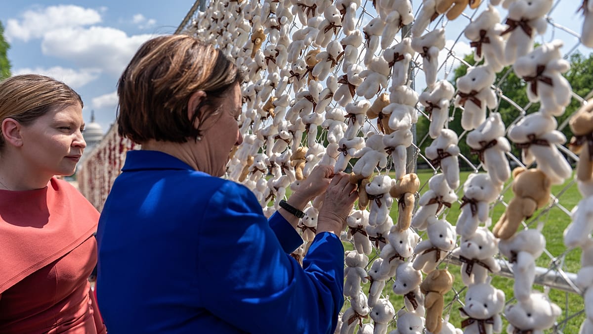 20,000 Teddy Bears on Washington Mall Symbolise Abducted Ukrainian Children