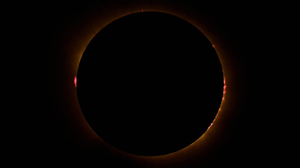 Aerial footage captures first total solar eclipse over Spain in over a century