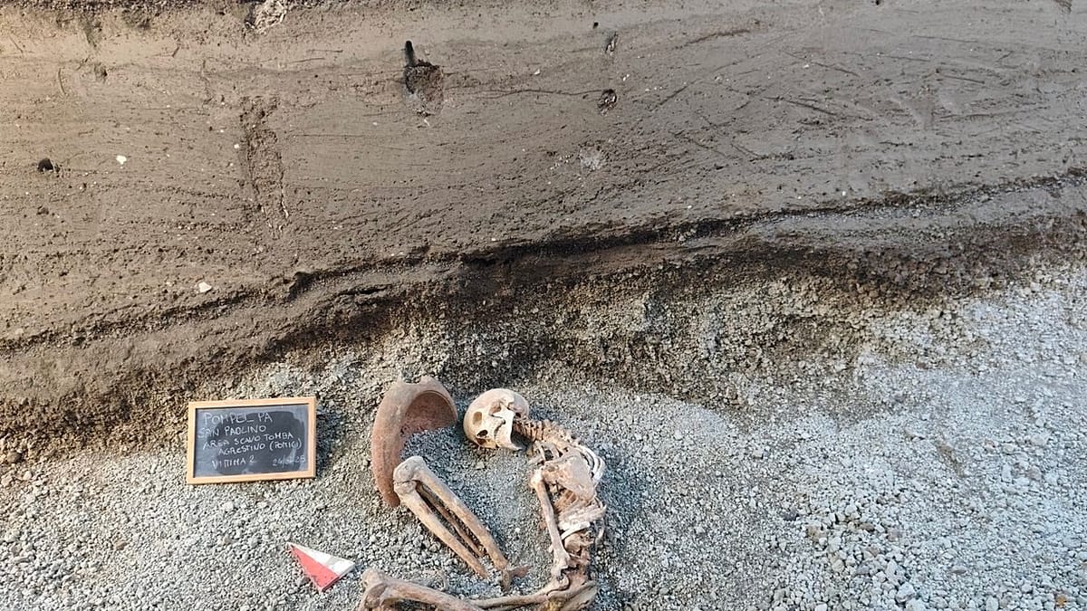 AI Reconstructs Final Moments of Pompeii Victim Who Used a Mortar as Shield