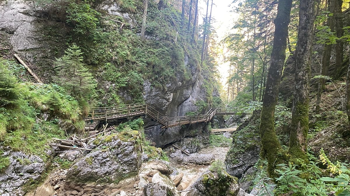 Austria's Bärenschützklamm dries up as climate change hits Alps