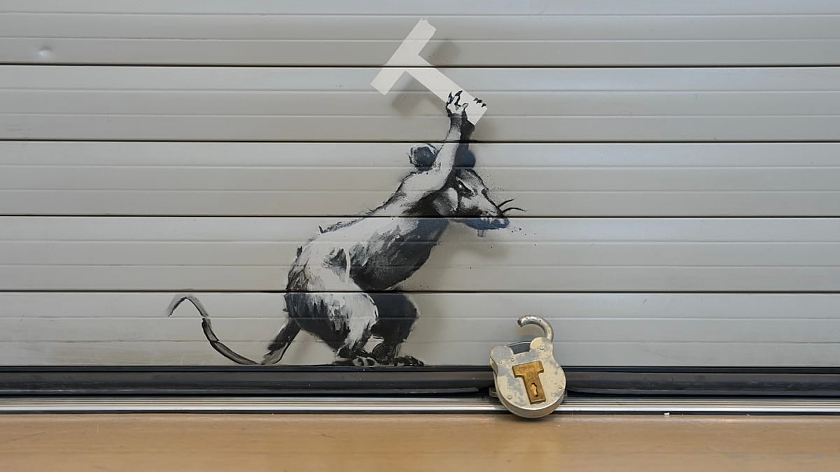 Banksy's anti-Brexit gate artwork heads to London auction