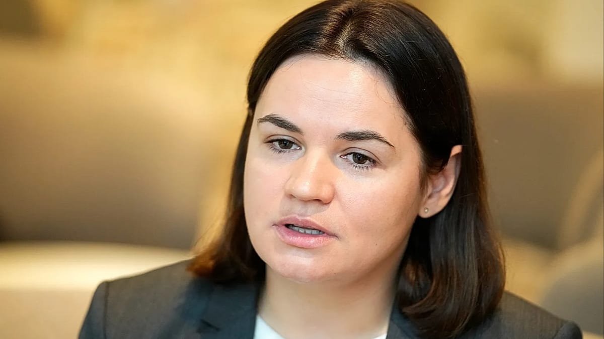 Belarus labels Euronews 'extremist' in retaliation, Tsikhanouskaya says