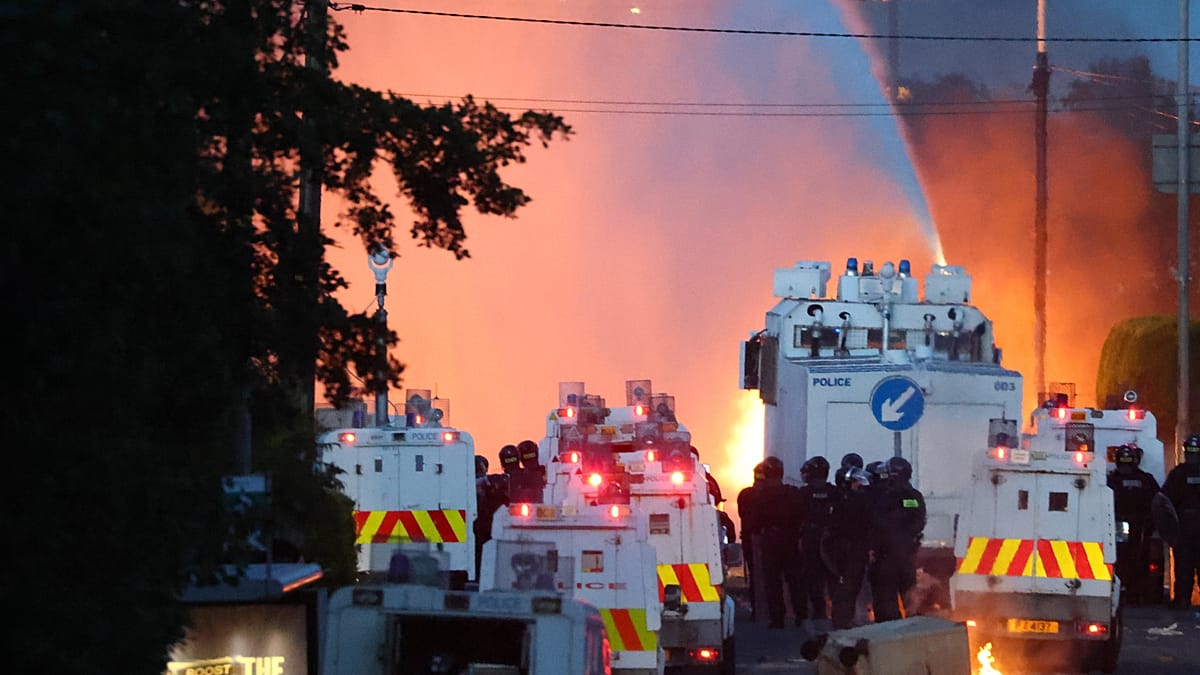 Belfast Water Cannon Deployed as Anti-Immigration Violence Continues