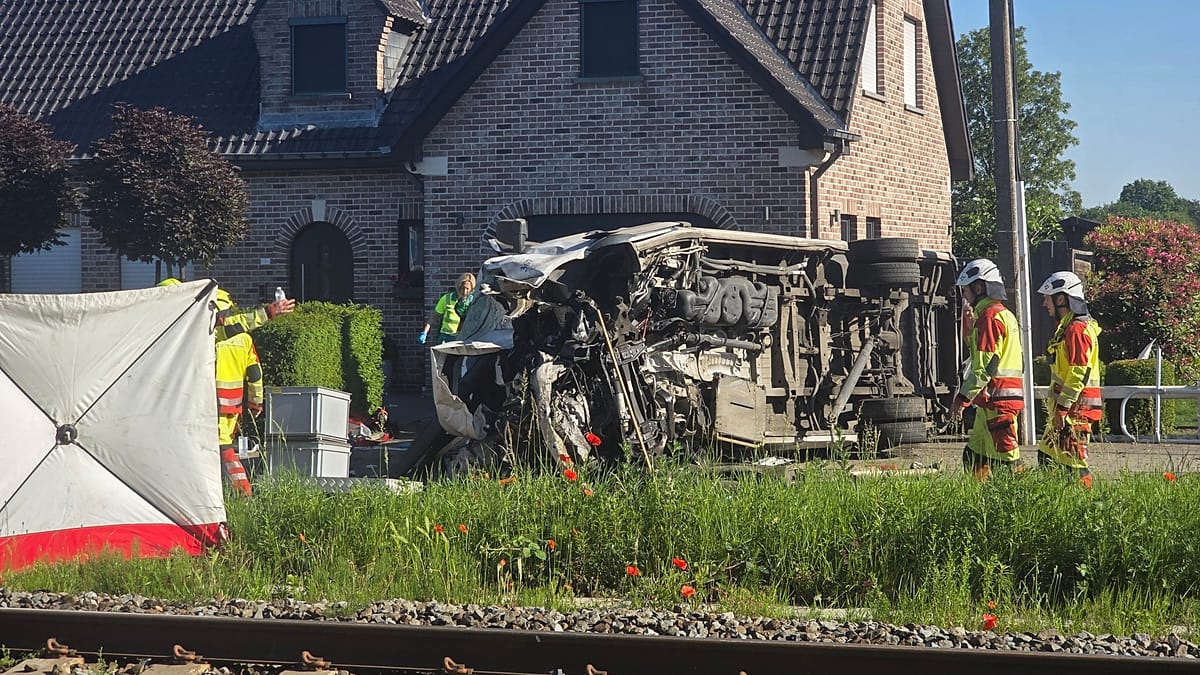 Belgian Train and School Minibus Collision: First Footage Emerges