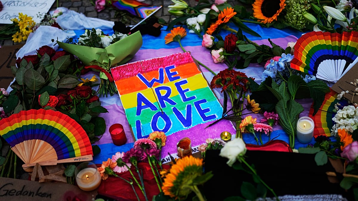 Berlin mourns Pride attack victims as memorial grows at Brandenburg Gate