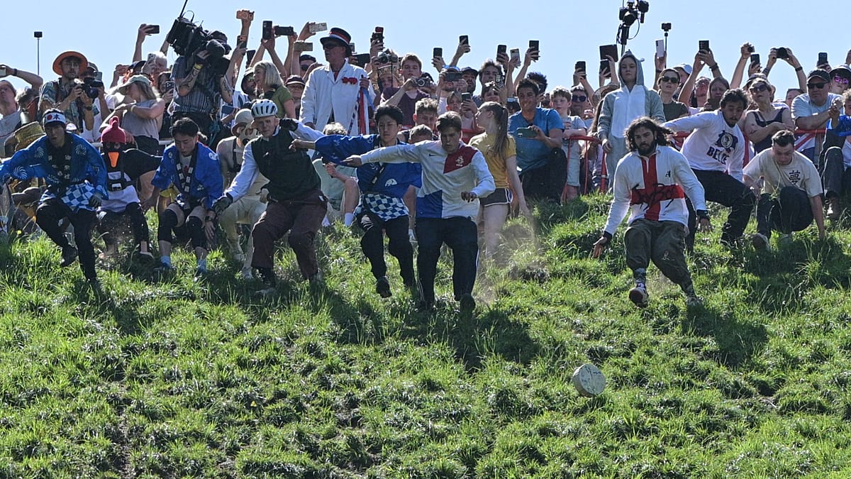 Brockworth's Cheese Rolling Draws International Crowds to Gloucestershire