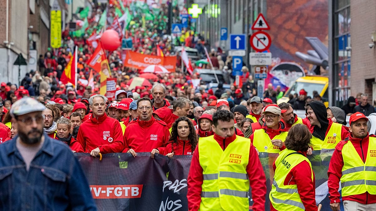 Brussels clashes as Belgian unions rally against austerity