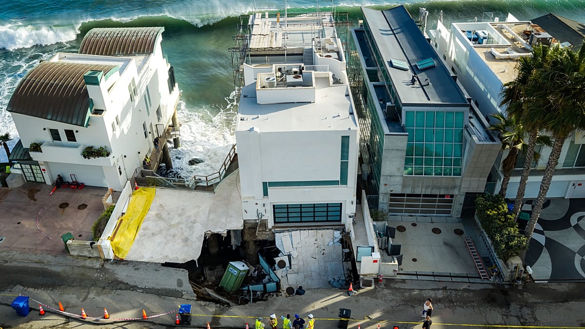 California sinkhole swallows driveway at Nicolas Cage's Malibu home