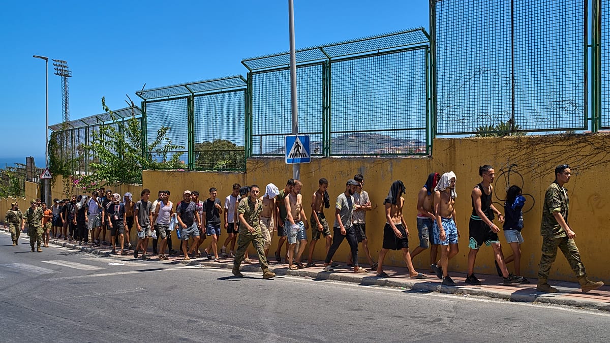 Ceuta border quietens as Vox leader blames Sánchez for migrant surge