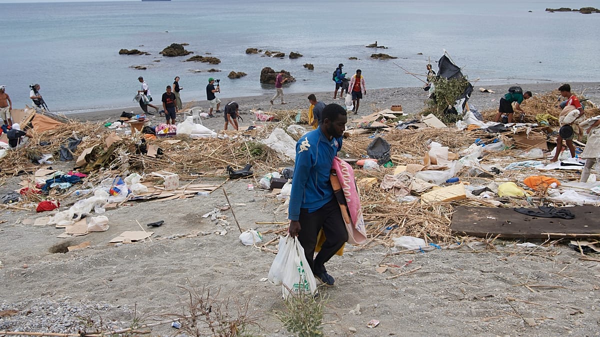 Ceuta prepares second beach eviction as migrants return to Trampolín