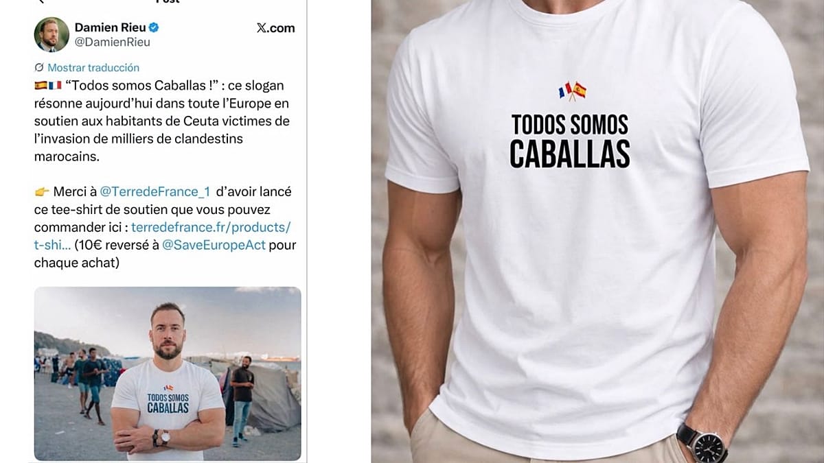 Ceuta solidarity T-shirt channels €10 of every sale to far-right group