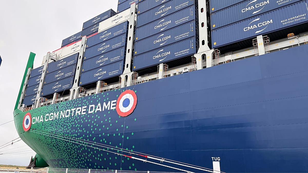 CMA CGM Launches World's Largest LNG Container Ship on Asia-Europe Route