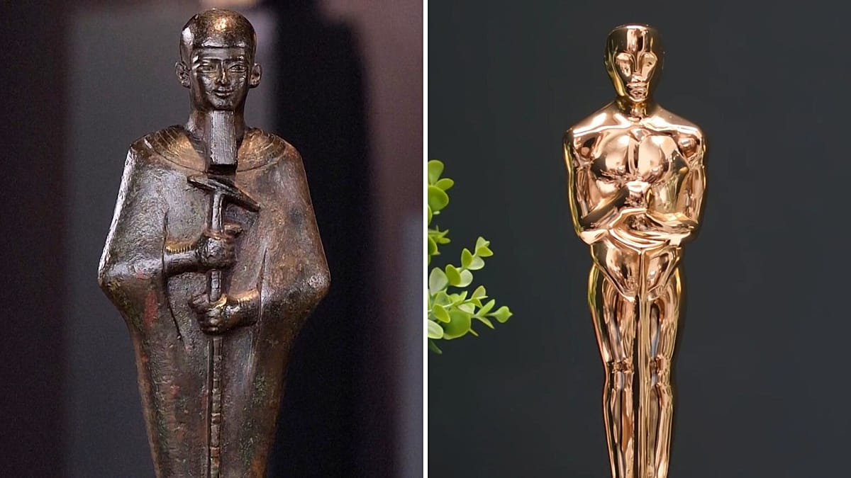 Could an ancient Egyptian god have shaped the Oscar statuette?