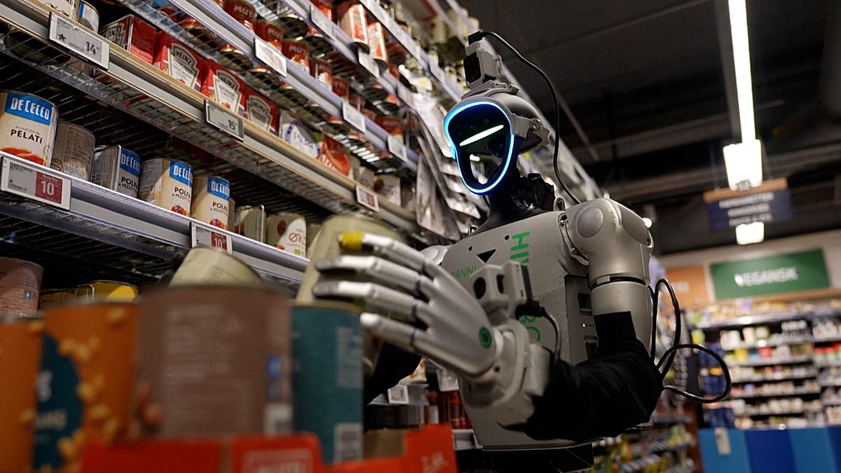 Danish retailer trains humanoid robots for overnight shelf restocking