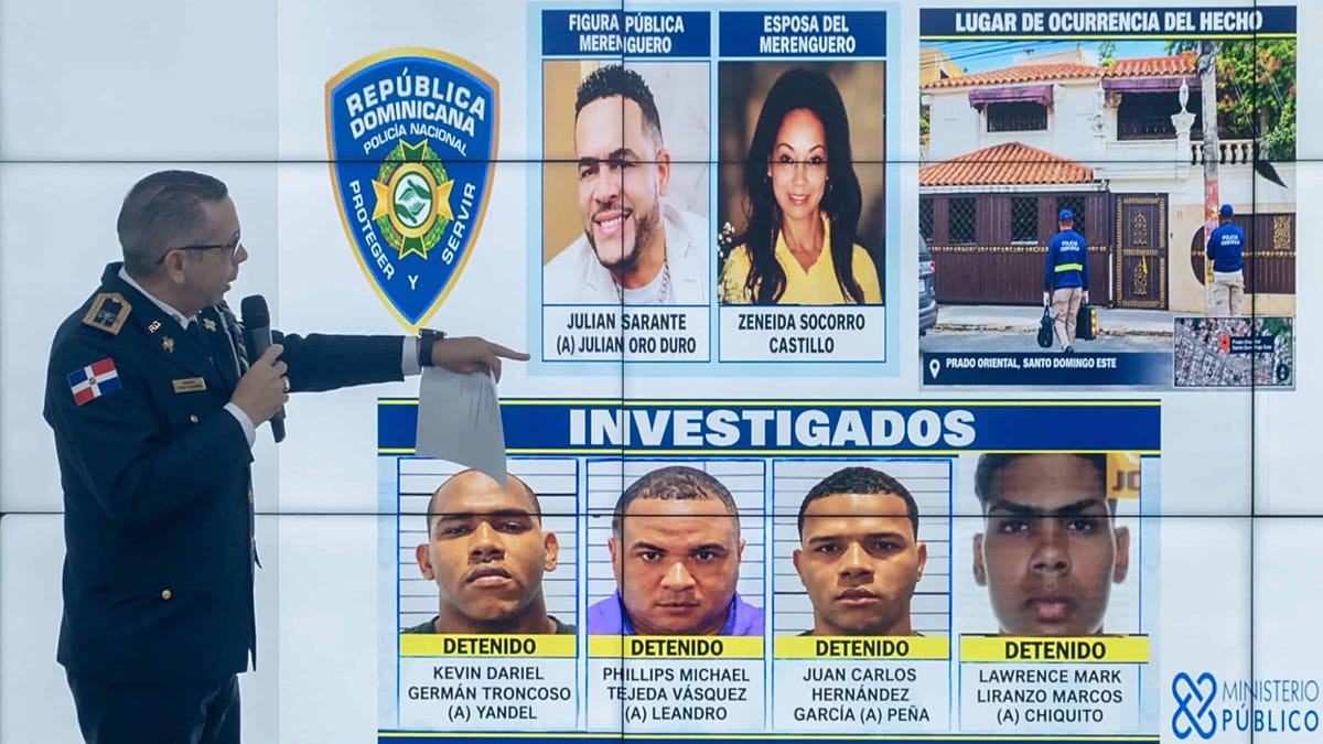 Dominican police arrest four over killing of merengue singer's wife