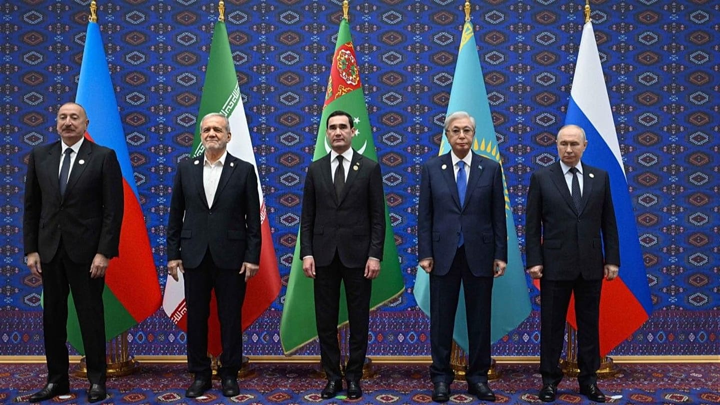 Eurasian leaders meet in Turkmenistan as Caspian crisis deepens