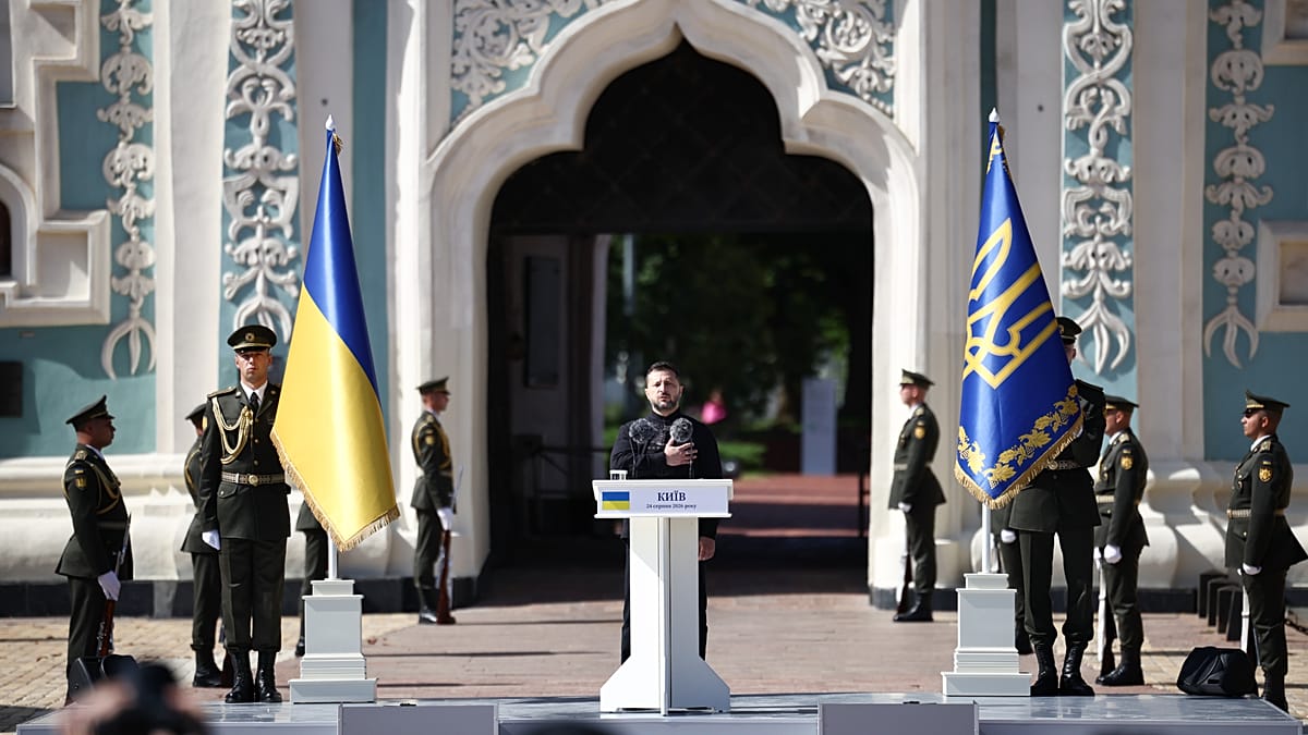 European leaders rally in Kyiv as Ukraine marks independence without US envoys