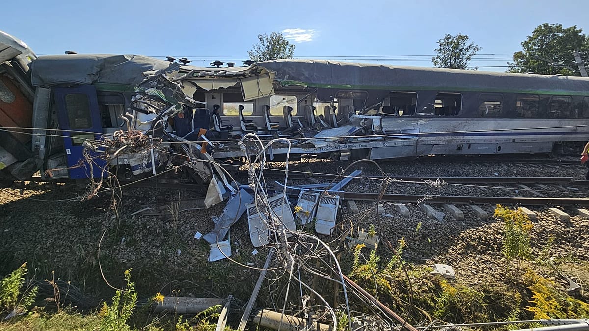 Fatal train-truck collision near Warsaw leaves one dead and 20 injured