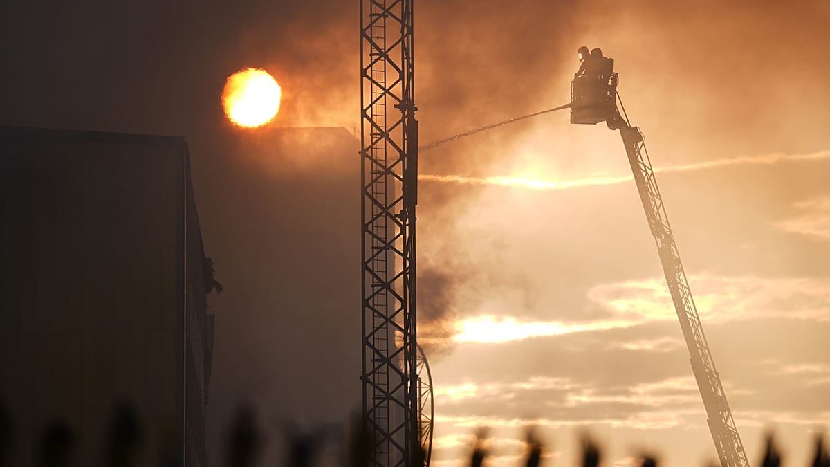 Firefighters battle large blaze at Deptford recycling centre