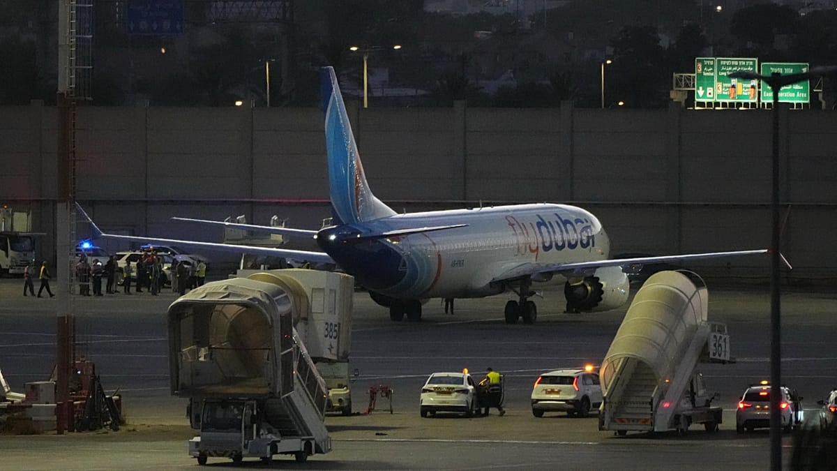 Flydubai flight to Tel Aviv lands in Saudi Arabia after cockpit stabbing
