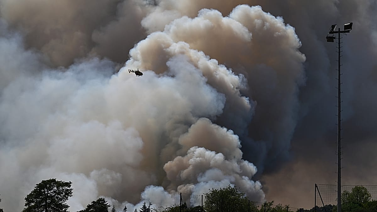 Fontainebleau Forest Fire Rages On as 850 Firefighters Battle Blaze Near Paris