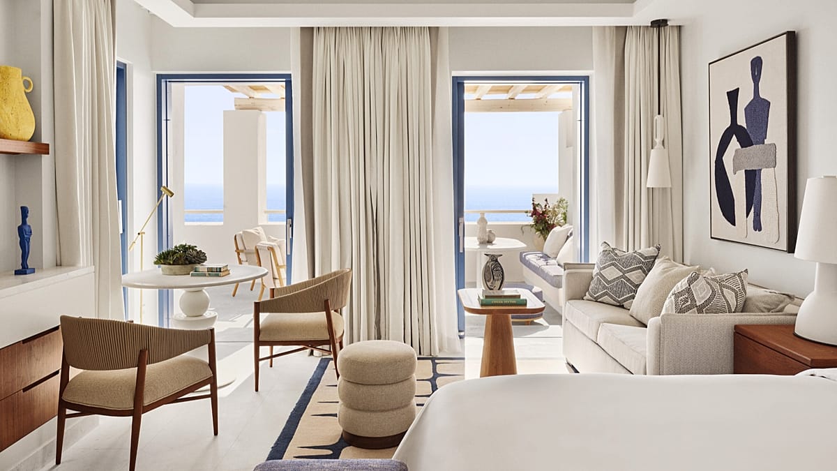 Four Seasons Opens Cliffside Resort on Mykonos with Private Beach