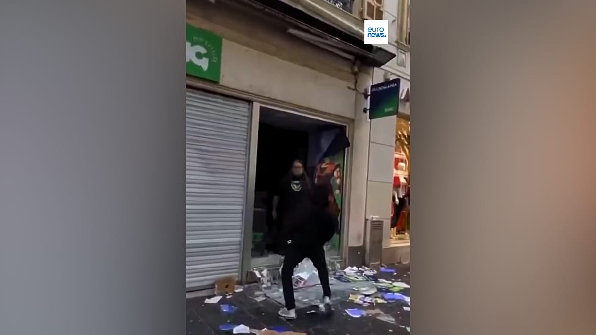 French shopkeepers fight back as rioters target storefronts