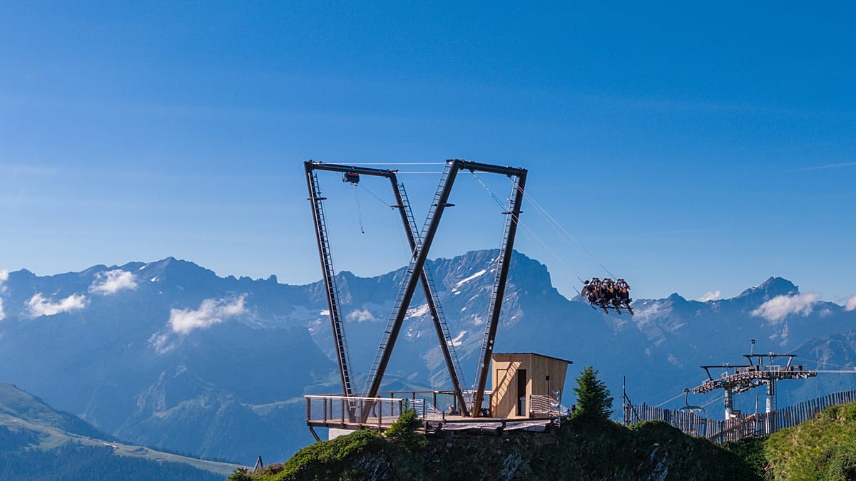 Giant Swing Over Swiss Alps Aims to Lure Summer Tourists as Snow Wanes