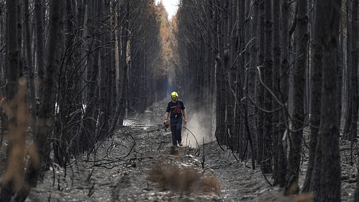 Greece battles multiple wildfires as France declares blazes contained