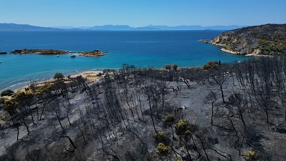 Greece raises wildfire alert to Code Red for Ionian islands