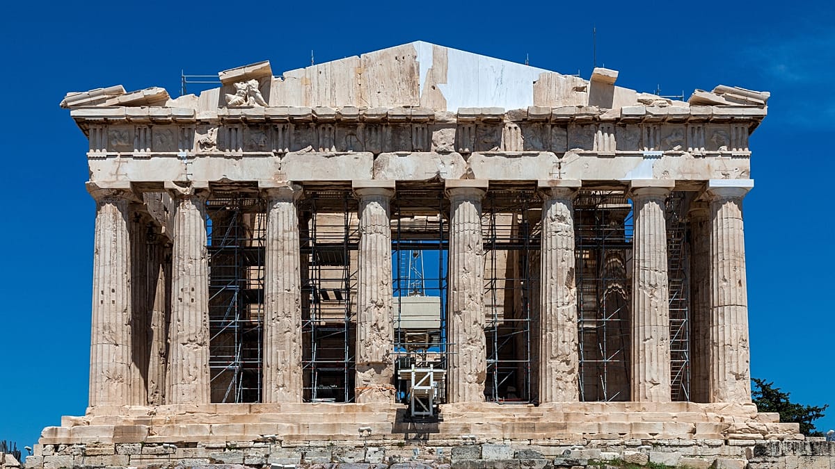 Greece Unveils Parthenon's West Façade After Two Centuries of Scaffolding