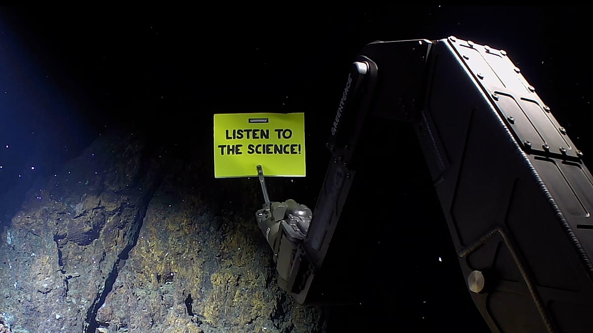 Greenpeace Sets Deep-Sea Record with Protest Against Seabed Mining