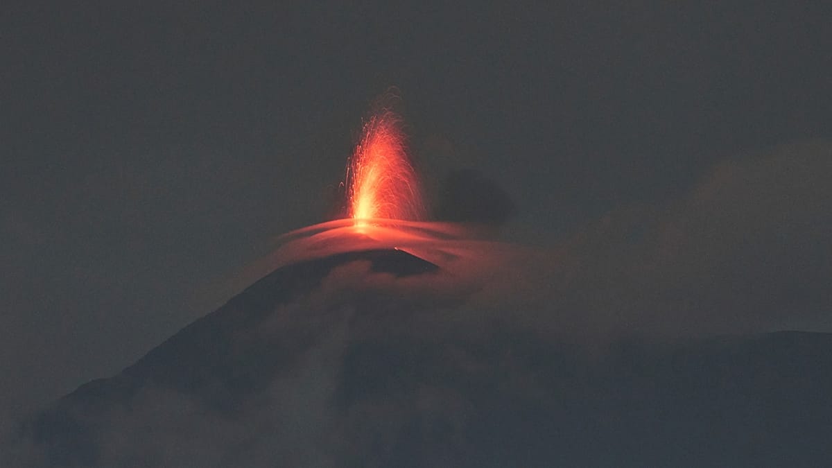 Guatemala raises alert to orange as Fuego volcano erupts