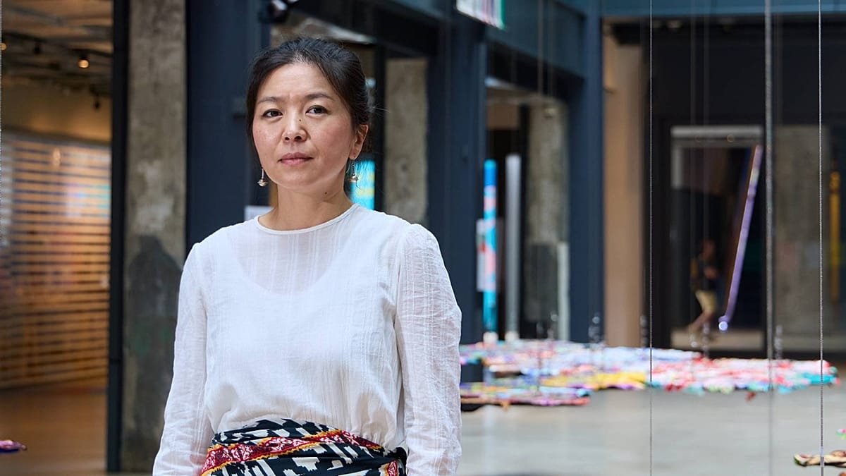 Gulnur Mukazhanova's felt art traces nomadic thresholds at Frieze London
