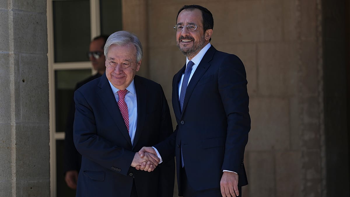 Guterres Vows to Push for Cyprus Peace Talks After Separate Meetings