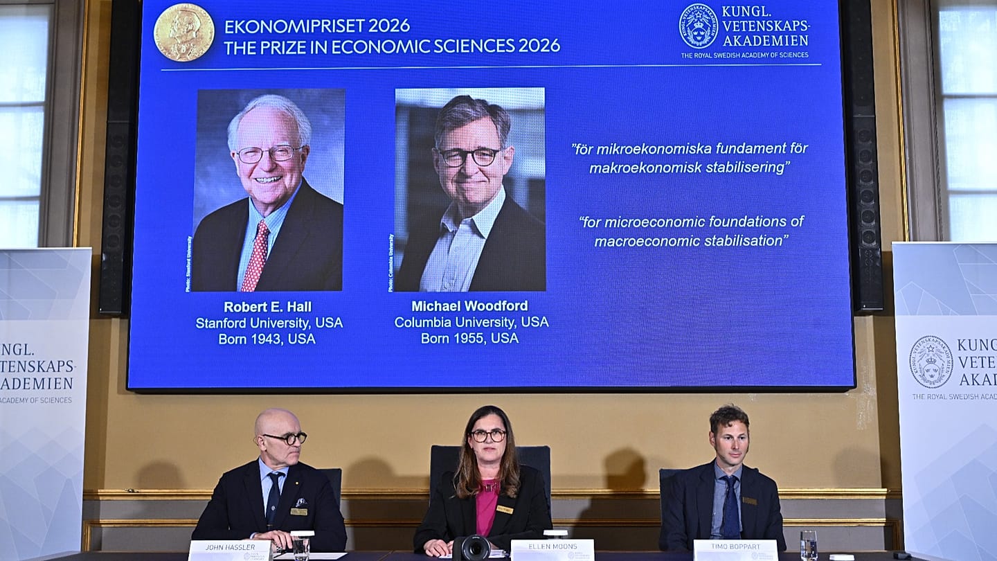 Hall and Woodford win Nobel economics prize for stabilisation models