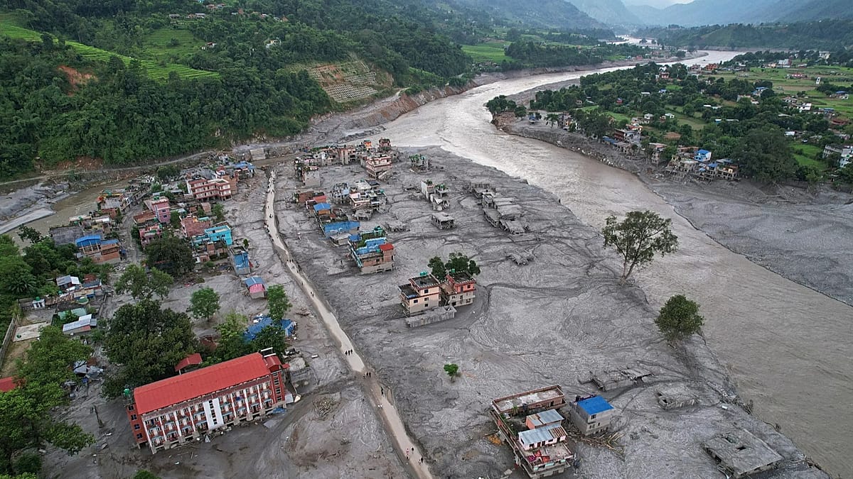 Himalayan flood shows climate change destabilises mountains, scientists say