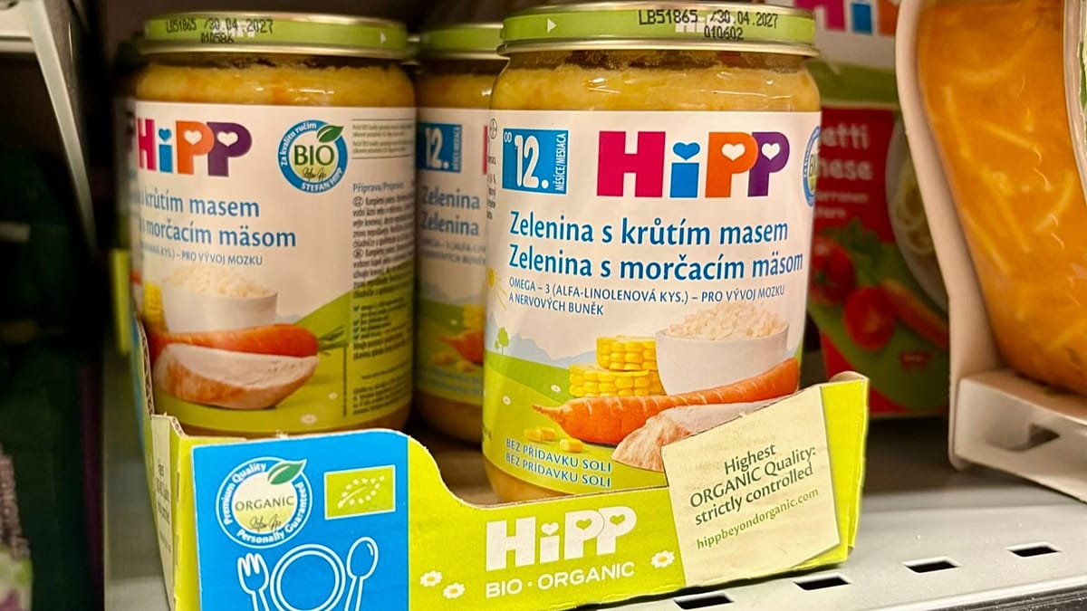 HiPP Baby Food Recalled in Austria, Slovakia, and Czechia Over Suspected Criminal Tampering