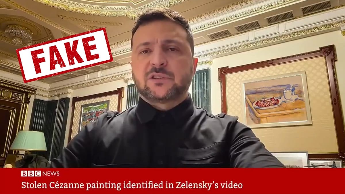 How a Fake BBC Report Falsely Linked Zelenskyy to a Stolen Cézanne