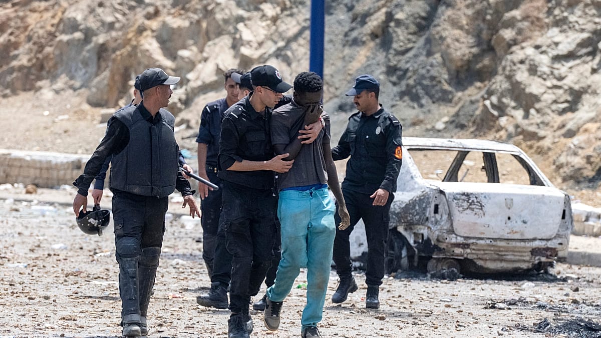 How social media rumours triggered a mass surge on Spain's Ceuta border