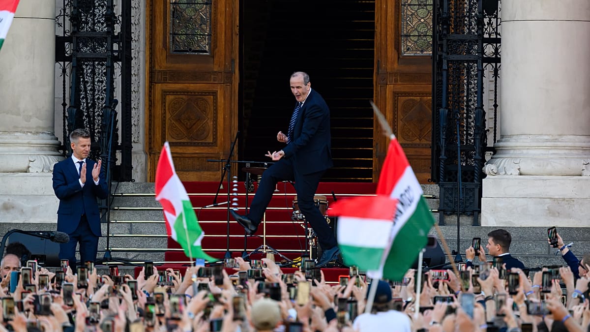 Hungary's Health Minister Pick Dances at Magyar's Inauguration
