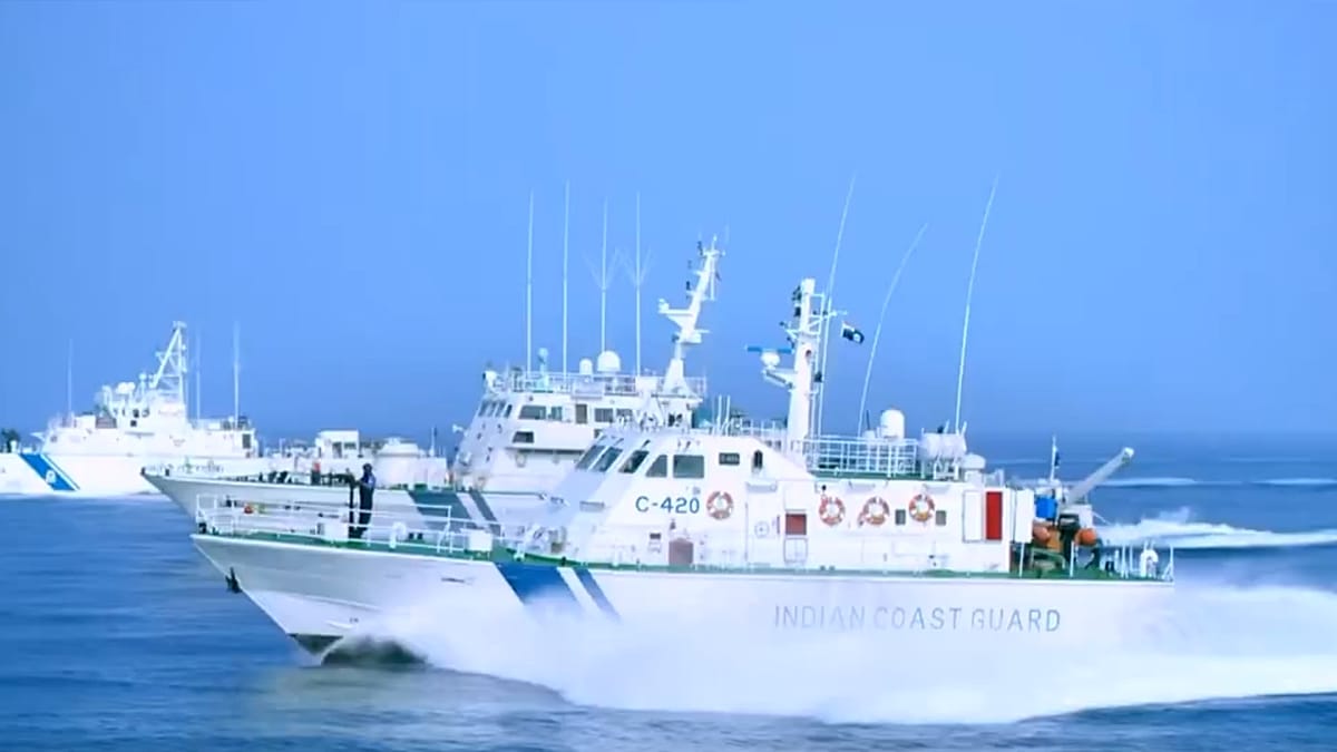 Indian Coast Guard searches for crew after cargo ship sinks in Bay of Bengal