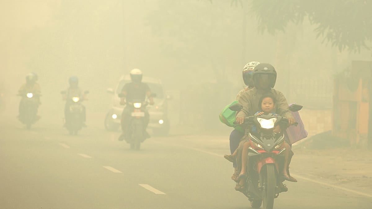 Indonesian wildfires turn skies orange as haze chokes Singapore