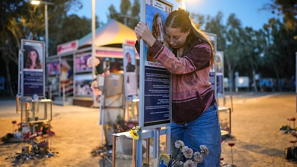 Israelis gather at Nova site to mark three years since October 7 attack