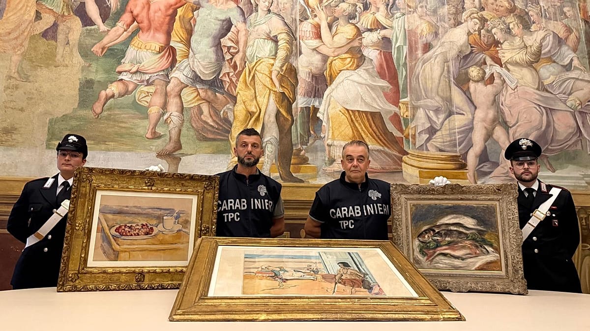 Italian police recover stolen Renoir, Cézanne and Matisse works
