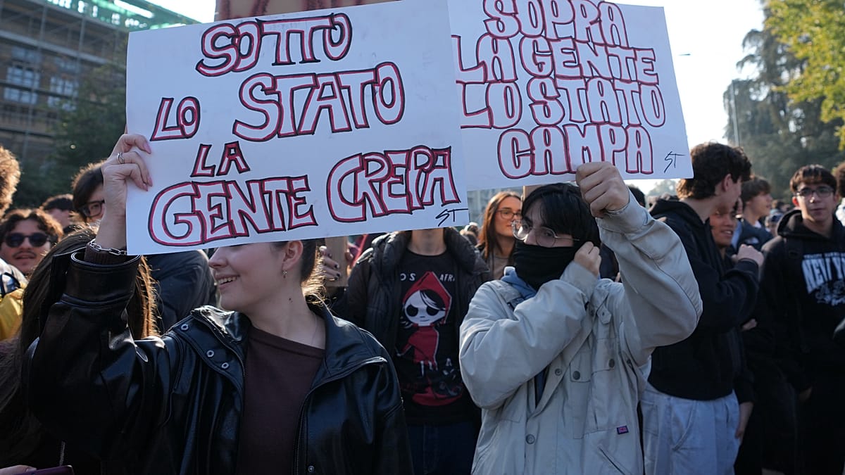 Italy on edge as nationwide strike over living costs and arms spending grips cities