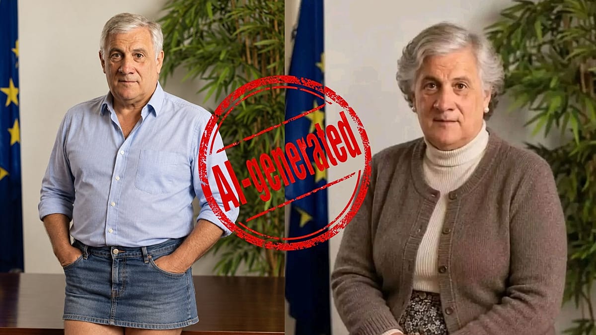Italy's Tajani mocked over 'long skirt' remark as AI images go viral