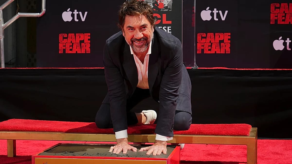 Javier Bardem Leaves Nose Print at TCL Chinese Theatre, Honours Bardem Family Legacy