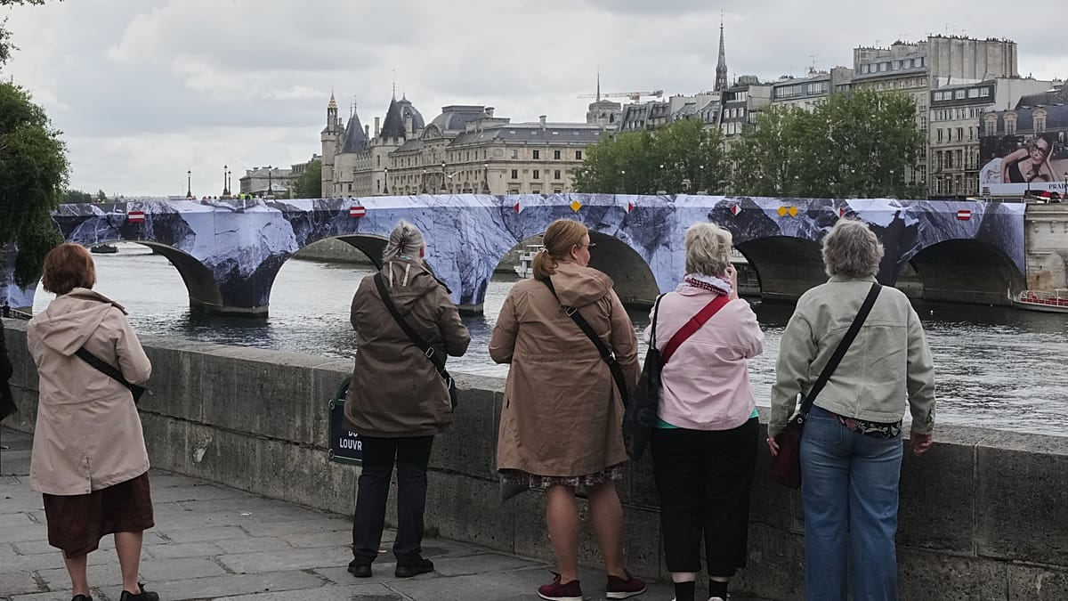 JR Turns Paris's Pont Neuf into a Cavern for Three-Week Immersive Art Installation
