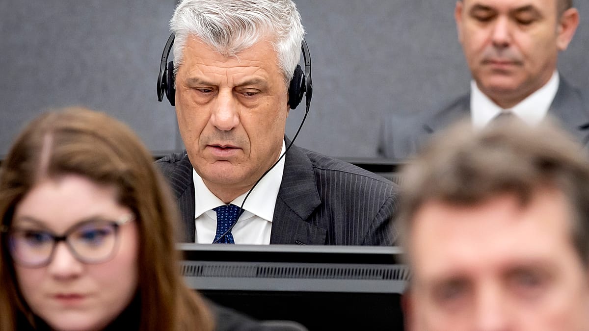 Kosovo's ex-president Thaçi sentenced to 25 years for war crimes